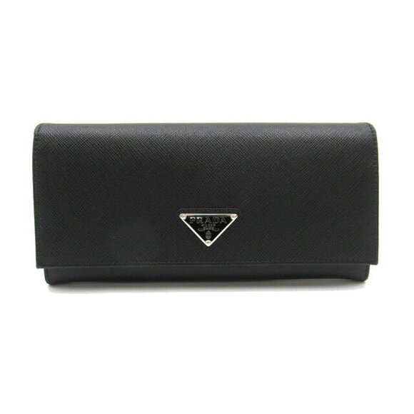 Prada Zip Long Wallet Saffiano Leather Bifold Black - Picture 2 of 10